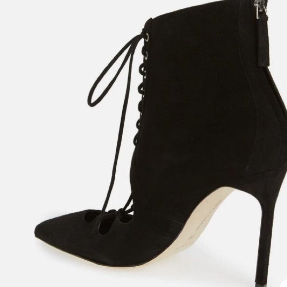 Manolo blahnik booties black suede - Picture 4 of 9